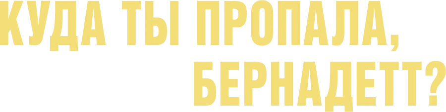 Куда ты пропала, Бернадетт