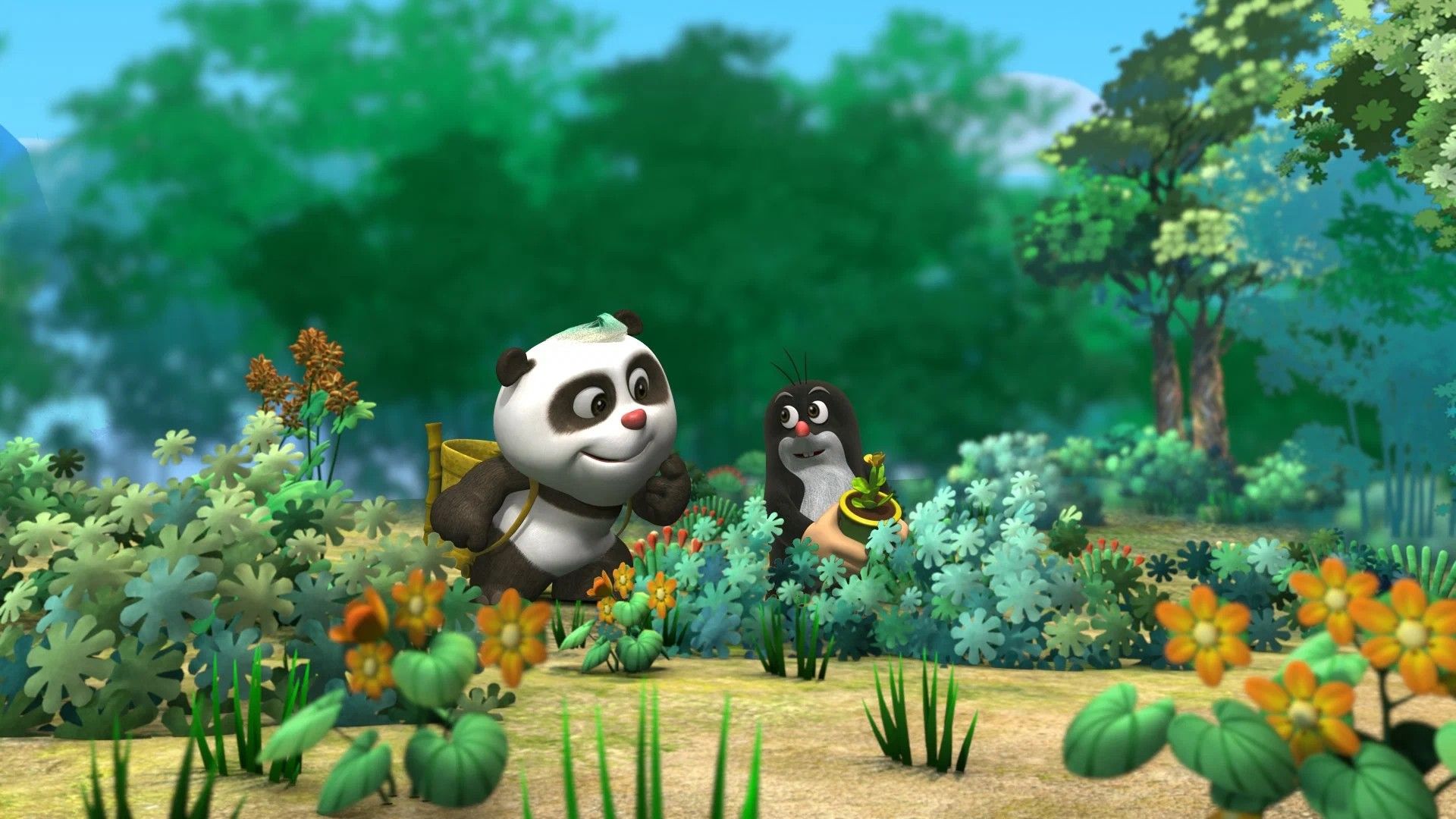 Кротик и Панда