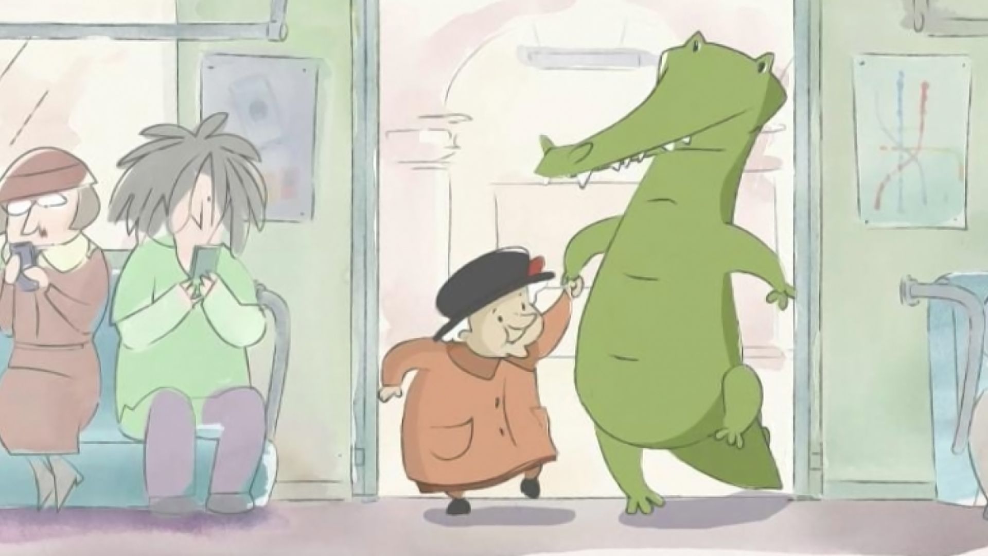 Бабушка с крокодилом