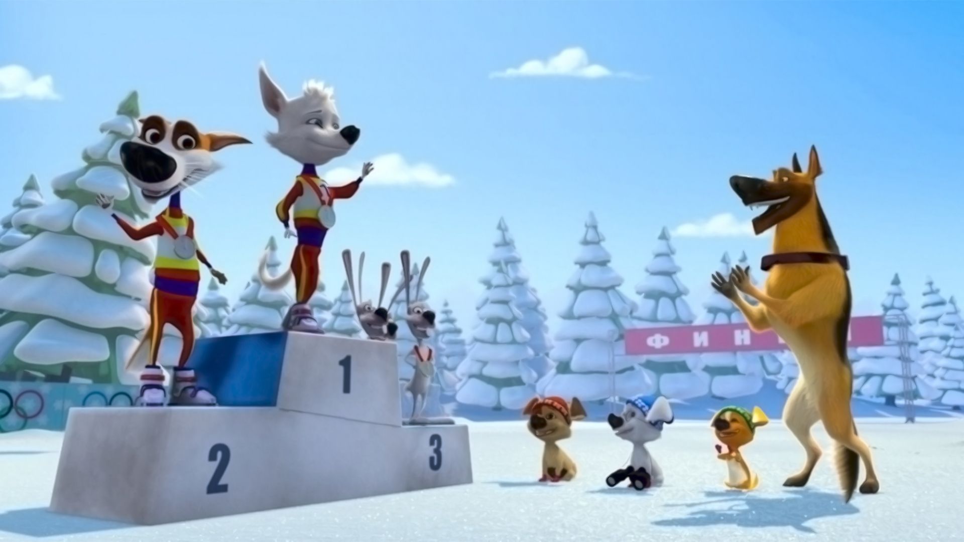 Белка и Стрелка. Спортивная команда