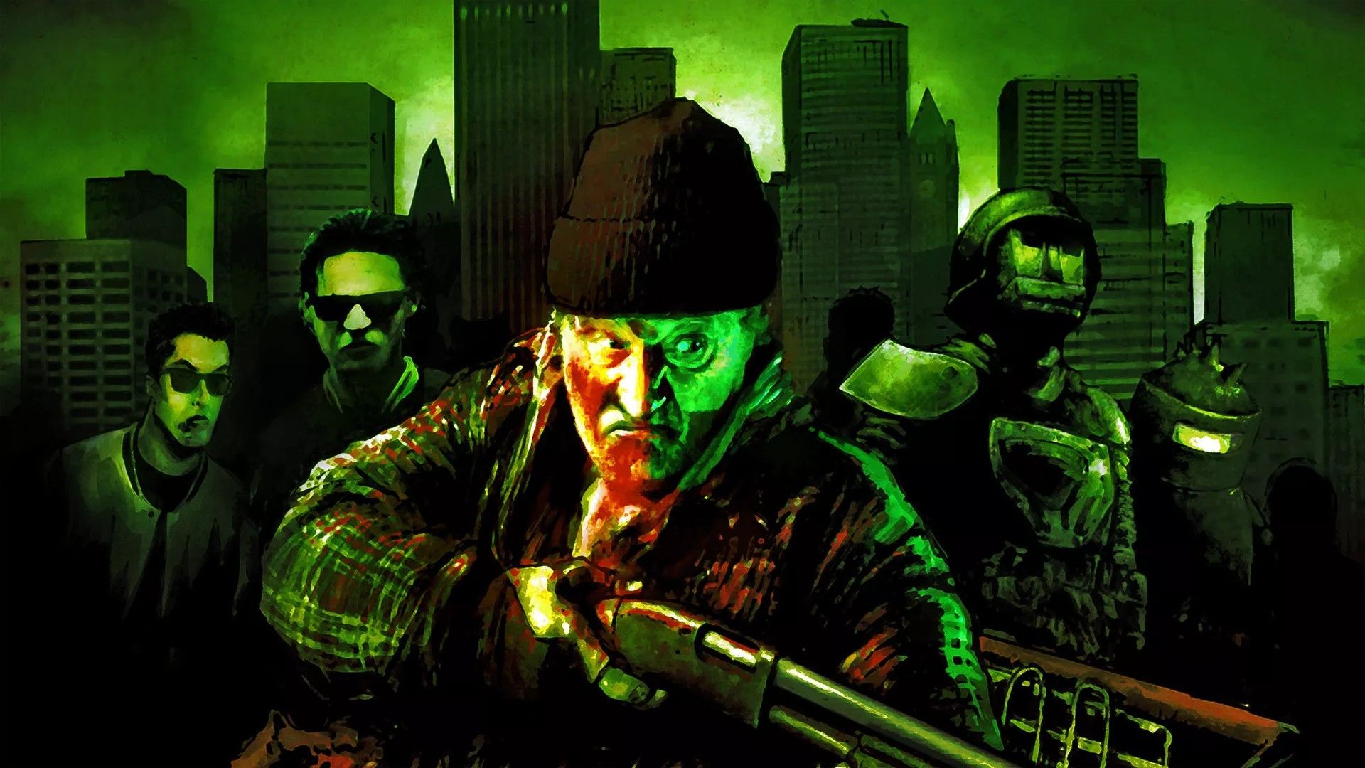 Бомж с дробовиком